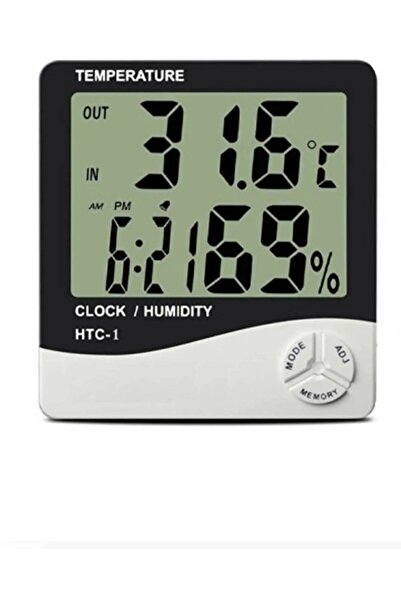 Chermik Dijital Alarmlı Nem Ve Isı Ölçer Masa Saati