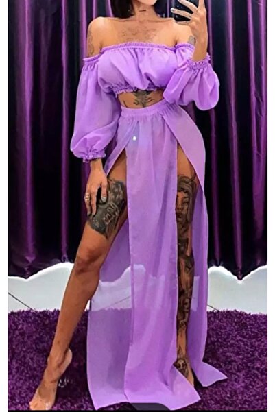 angel stayl Kadın  Lila Pareo