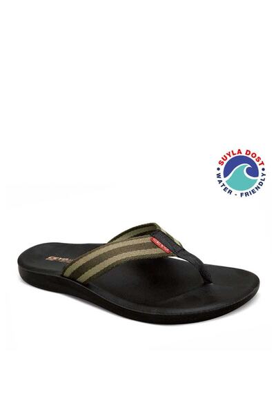 Ceyo Men's Khaki Slippers 6100-13