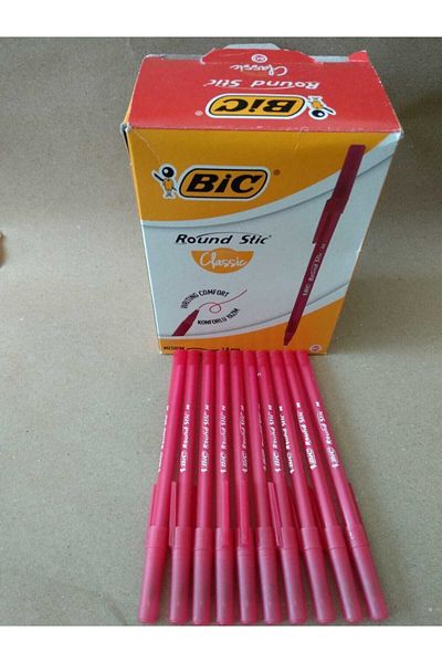 Bic Round Stic Ballpoint Pen Red - 20 Pieces