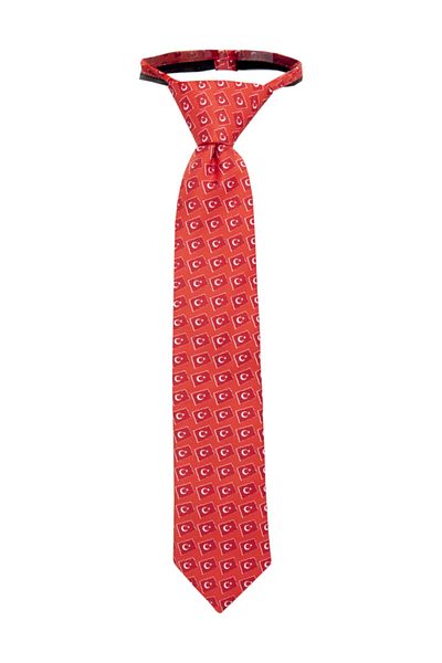 ChatonDor Children's Turkish Flag Patterned Bow Tie Necktie Set of 2