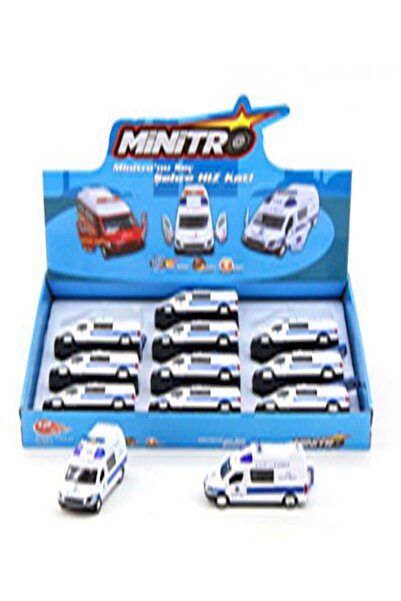 Birlik Oyuncak Polis Metal Çek Bırak Araba Mavi /