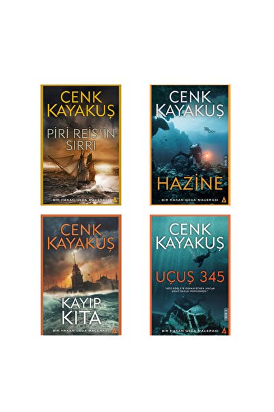 Kanon Kitap Cenk Kayakuş 4 Kitap Set (uçuş 345/piri Reis'in Sırrı/hazine/kayı...