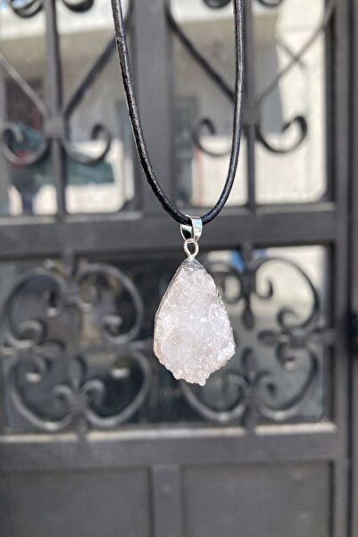 Black Swan Gift & Accessories Natural Stone Crystal Quartz Necklace - Natural...