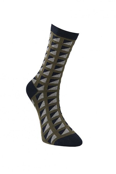 ALTINYILDIZ CLASSICS Men's Green Green Patterned Long Socks