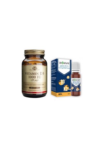 VeNatura Solgar Vitamin D3 1000 Capsules - 20 Ml Food Supplement