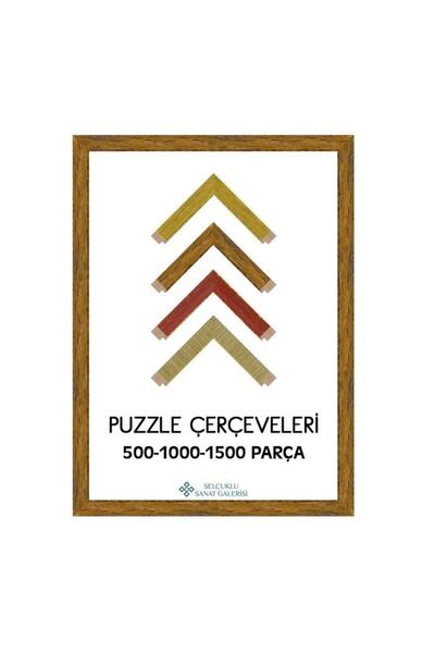 Selçuklu Sanat Puzzle Çerçevesi Eskitme 30 Mm - 68x96 (2000'lik) - Kahverengi