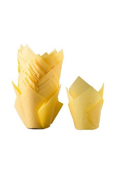 BENS Yellow Tulip Muffin Cake Mold 200 Pieces