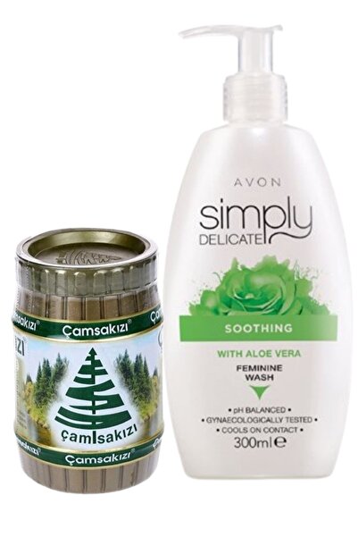 Çam Sakızı Çamsakızı El Ağdası 240 Gr + Simply Delicate Soothing Hijyenik Böl...