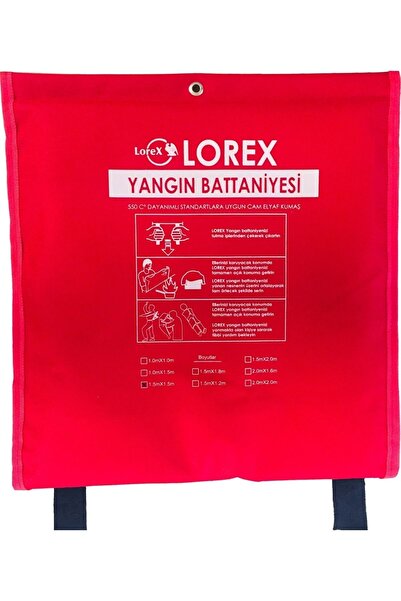 LOREX Lr-fb1515c Çantalı 1,5 Metre X 1,5 Metre Yangın Battaniyesi