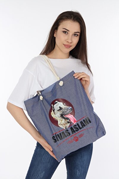 Turkish Lion Sivas Aslanı Logolu Yıkanabilir Çanta