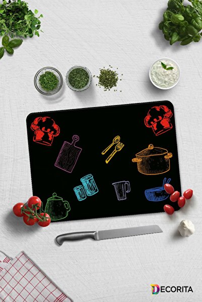 Decorita لوحة ملونة |   لوح تقطيع الزجاج - لوح تقطيع الزجاج |   خلفية سوداء |...