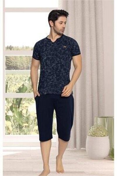Erse Ανδρικό σετ Capri Combed Cotton Navy Blue