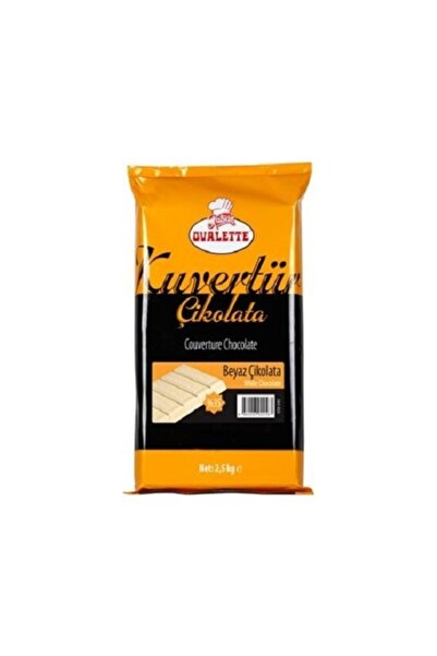 Genel Markalar Beyaz Pasta Eritme Kazıma Kuvertür Çikolata 2,5 Kg