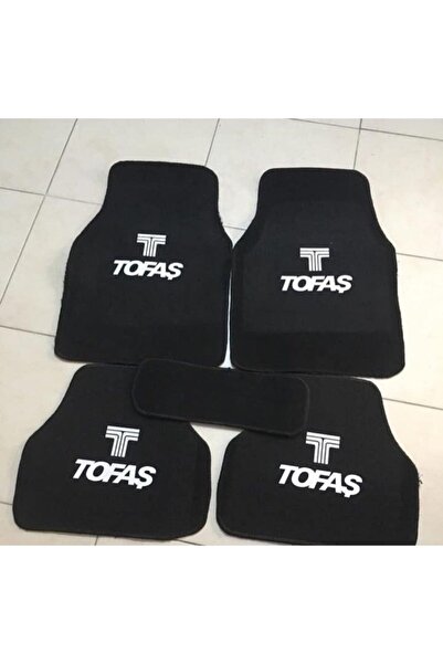 MR Tofaş Murat Logolu Siyah Çift Katlı Halı Paspas Seti