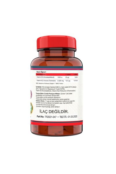 Nevfix Vitamin D3-k2 120 Tablets
