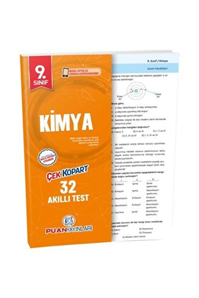 Puan Yayınları 9. Sınıf Kimya Yaprak Test