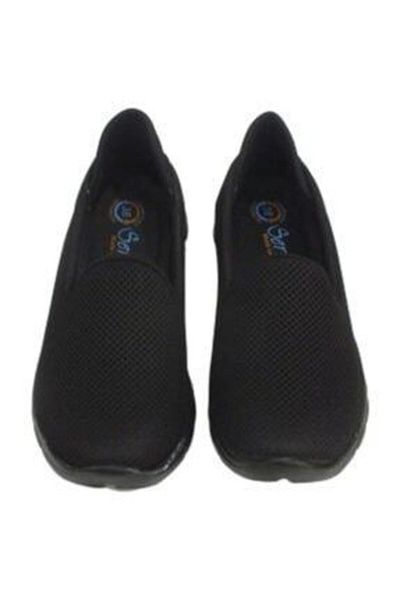 Servet Pantofi de balerină sport ortopedici negri de damă