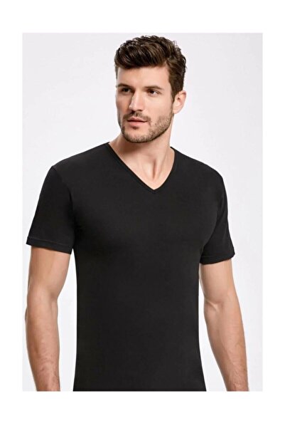 Tutku Мъжка тениска с V-образно деколте и къси ръкави, 3 броя в пакет