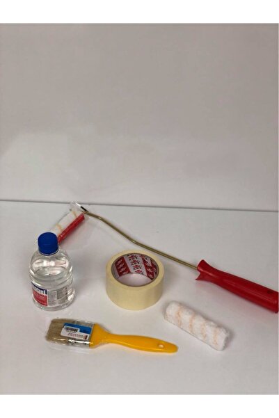 Dekor 5 Li Yağlı Boya Seti Parmak Rulo + 320ml Tiner + Fırça + Rulo Yedeği+ Bant