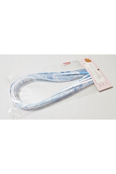 Neşeli Quilling 5mm Mavi Desenli Kağıt Şerit