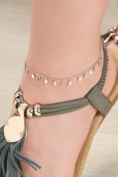 Tmt Silver Gümüş Mekik Pullu Halhal