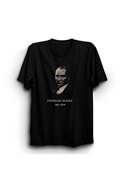 The Fame Unisex crne Ataturk ideje ne umiru T-shirt