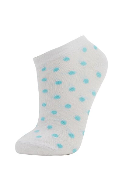 DeFacto Girl's Patterned 3-Piece Booties Socks