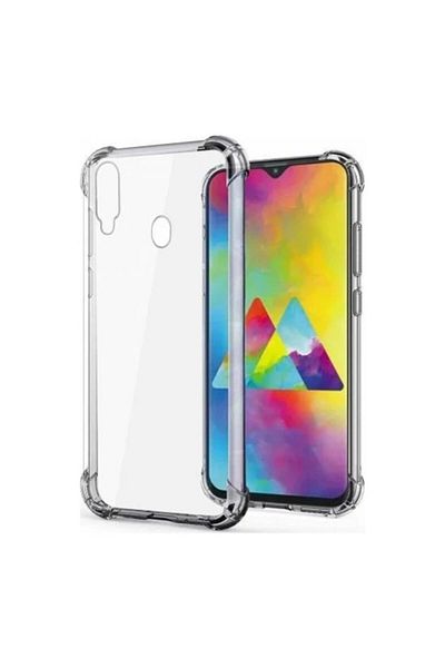 Fibaks جراب متوافق مع هاتف Samsung Galaxy A30 مع حماية للزوايا من السيليكون الصلب المضاد للصدمات