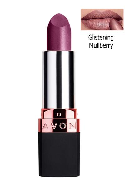 AVON True Luminous Velvet Metalik Mat Ruj - Glistening Mulberry