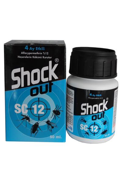 Dual Kimya Shock Out Sc12 Hamamböceği Karınca Sinek Sivri Kene Ilacı 50ml