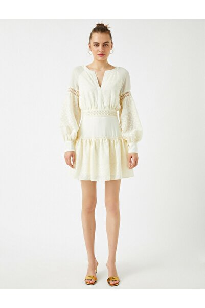 Koton Μίνι γυναικείο μακρυμάνικο φόρεμα