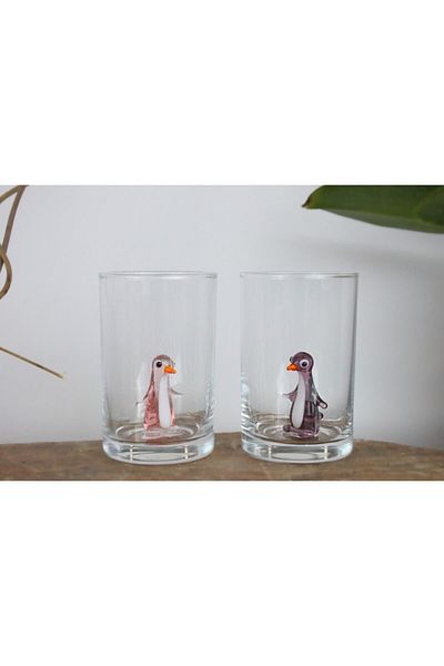 ADAMODART Penguin Figured Coffee Side Cup Set of 6