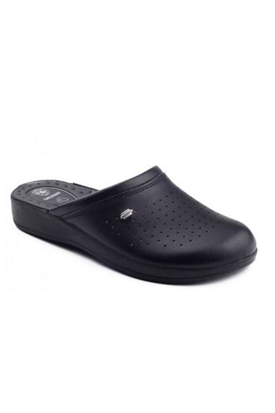 GEZER Papuci Sabo anatomici unisex negri cu 4 puncte