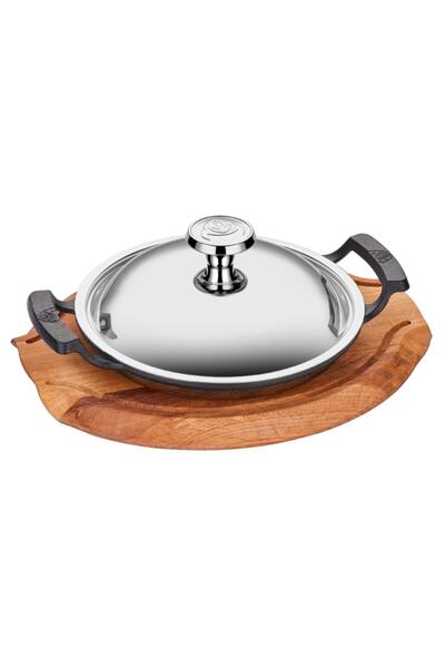 Altınbaşak Döküm Demir Sac Kavurma 20 Cm Paslanmaz Kapak Nihale