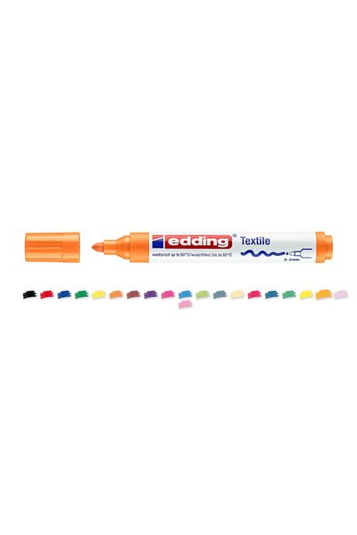 Edding Textile Marker Fabric Painting Pen 2-3 Mm Highlighter Orange