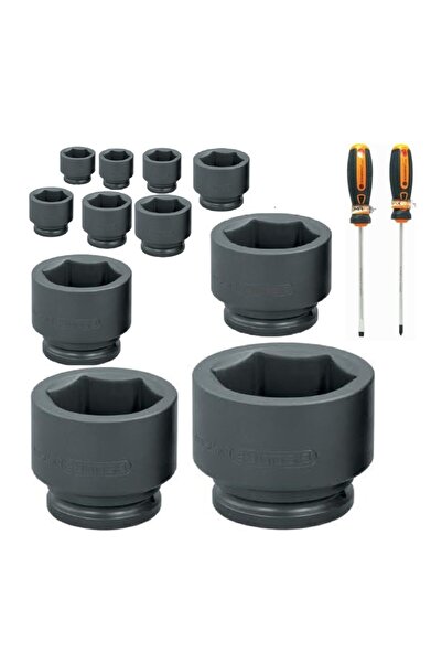 Somafix 3/4” 6 Köşe Kısa Havalı Lokma Anahtar 17-19-27-30-32-38-41-46-50-55-6...