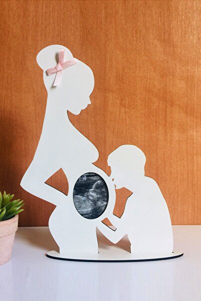 UTKU TASARIM Luna Wooden - إطار صورة بالموجات فوق الصوتية لألبوم الصور الأول