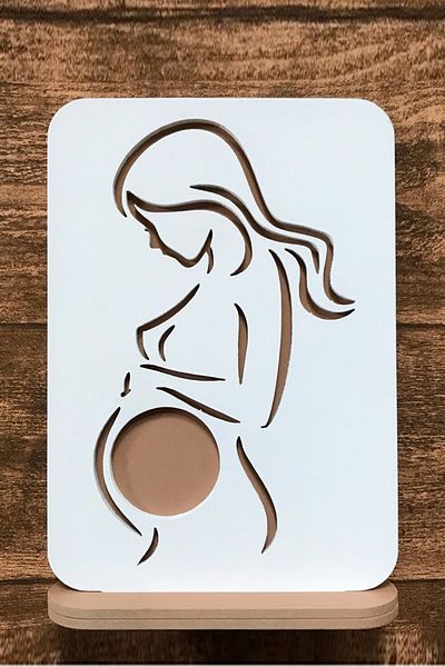 UTKU TASARIM Angel Ultrasound Image - My First Photo Album Picture Frame