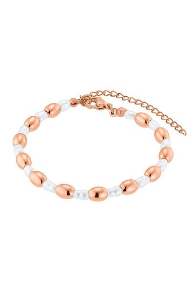 Heideman Armband Mit Perle Maya Silberfarben Poliert Casual