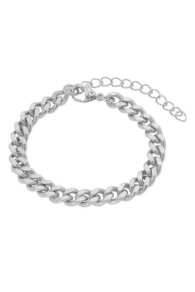 Heideman Panzerarmband für Männer Jason silberfarben poliert casual