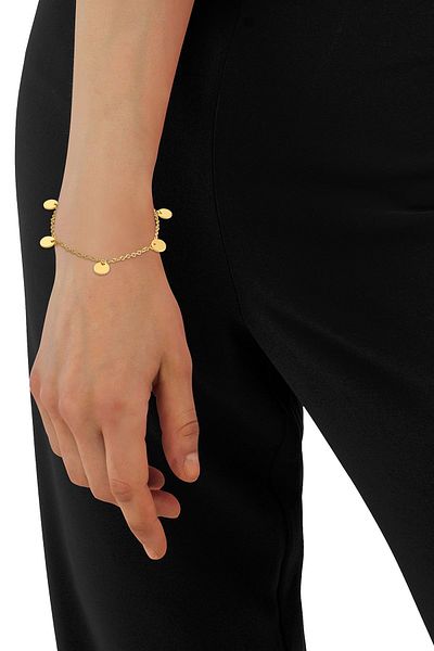 Heideman Armband Armband mit Kreiselementen poliert casual