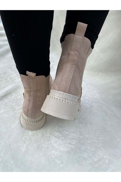 ÇİĞDEM KUNDURA Çiğdem Suede Μπότες με ελαστικό πλαϊνό δέρμα (Ilker B2a) Δέρμα