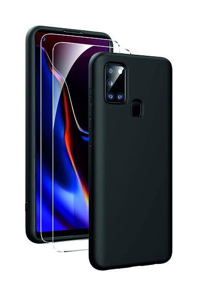 Samsung Galaxy A21s Case Camera Protected Silicone Phone Case Stylish Back Cover
