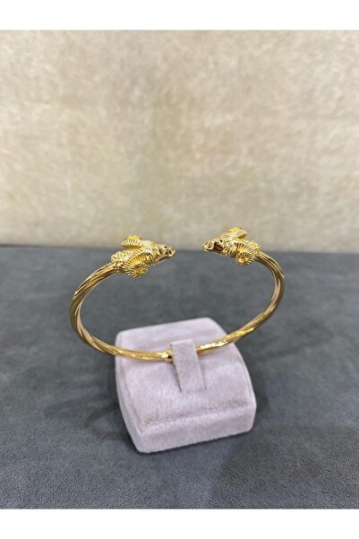 ARSLANTAŞ 1989 14 Ayar Altın Koç Baş Kelepçe Bilezik