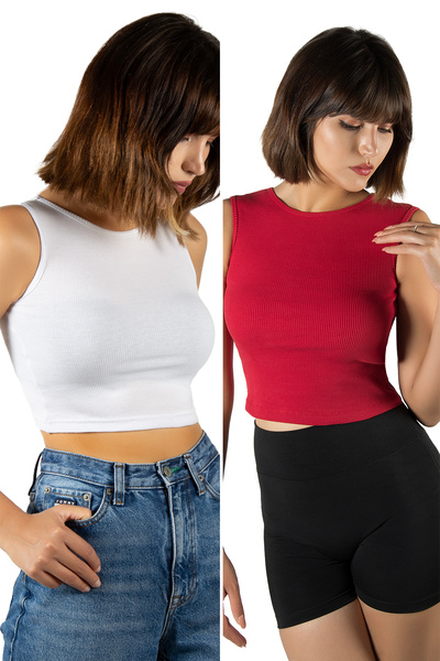 Terapi Men 2 Συσκευασία Λευκό Κόκκινο Εφαρμοσμένο/Απομονωμένο με λαιμόκοψη με...