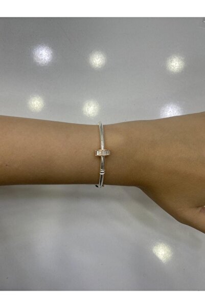 My Story Işıltılı Buz Küpü Rose Klips Gümüş Charm