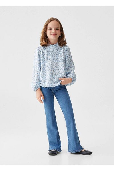 MANGO Kids Φλοράλ μπλούζα με σχέδια