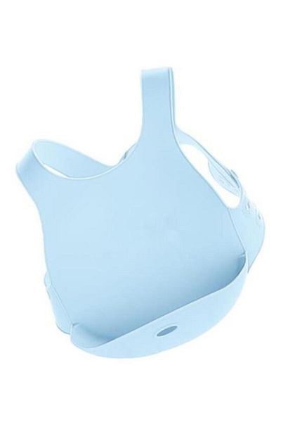OiOi Mineral Blue Silicone Baby Bib