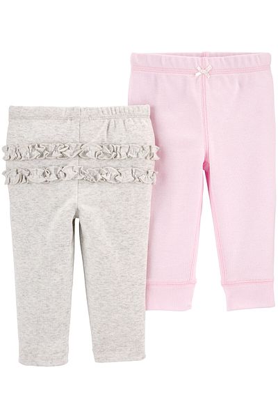 Carter's Layette Baby Girl 2-Piece Pants Set